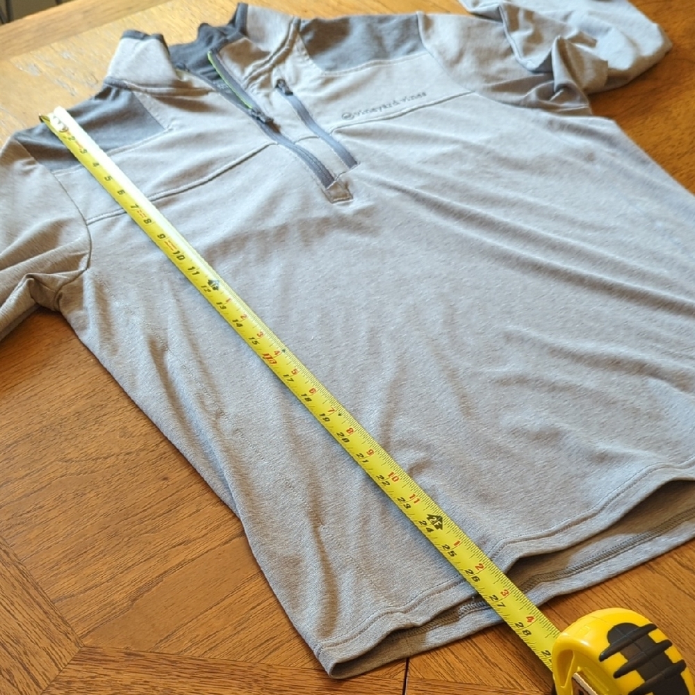 Vineyard Vines Men's Gray Heather Quarter-Zip Pullover OTG Shep Shirt - Picture 7 of 8